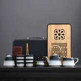 茶沿整套茶具套装功夫茶具简约办公家用茶壶茶盘礼盒 送礼高档茶具