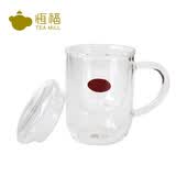 恒福如意三件杯 玻璃泡茶杯耐高温带过滤茶水分离男女办公家用喝水杯 如意三件杯250ml