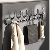 优勤北欧创意带吸盘凤尾衣钩壁挂免钉多功能衣帽挂钩现代简约装饰