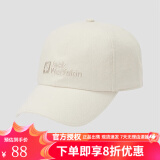 Jack Wolfskin狼爪棒球帽 大logo 春夏户外可调节遮阳帽子5028461 ZZ 1900673原白色5121 均码