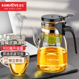 金灶（KAMJOVE）泡茶壶飘逸杯办公用过滤耐高温玻璃茶水茶道杯茶具 K-208