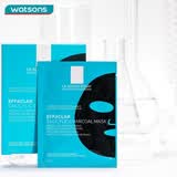 理肤泉（LA ROCHE-POSAY） 屈臣氏清痘净肤修护面膜27g 水杨酸黑膜 收缩毛孔控油清洁 5片