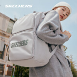 斯凯奇（Skechers）U196家族大容量电脑包书包背包百搭双肩包简约女 00MV/月球灰 20-30升