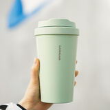 乐扣乐扣（LOCK&LOCK）元气保温杯不锈钢一键式弹跳盖咖啡杯车载商务杯子【年会福利】 薄荷曼波 400ml