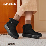 斯凯奇（Skechers）雪地靴女鞋秋冬季厚底增高加绒保暖软底回弹舒适轻便短靴