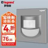 罗格朗（LEGRAND）开关插座电工电料逸景深砂银灰色86型面板墙面暗装电源插座 壁脚指示灯