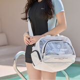 WEEKEIGHT单肩游泳包干湿分离包沙滩泳衣收纳包防水斜挎包健身瑜伽包带鞋仓 白色