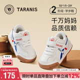 泰兰尼斯秋季学步鞋男宝宝鞋子女童婴儿鞋透气软底机能鞋白/蓝（超纤）24