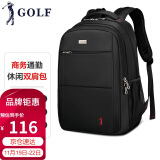 高尔夫（GOLF）商务休闲双肩包男士15.6英寸笔记本电脑包大容量背包男女学生书包