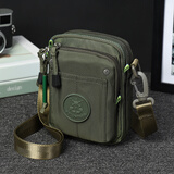 斯帕曼男士单肩包2025新款休闲男包轻便牛津布多层斜挎包帆布迷你手机包