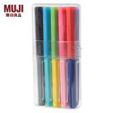 无印良品 MUJI 水性六角2色双头笔（10支装） 学生文具 套装 手绘DIY S353701 20色 10支装