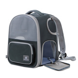 DO DO PET宠物背包猫包外出便携宠物包太空舱猫咪小狗透气双肩包包书包大号 黛绿色（常规款-不可扩展） 建议12斤内猫咪，8斤内狗狗使用