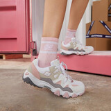 SKECHERS斯凯奇怪兽甜心熊猫鞋休闲运动鞋时尚老爹鞋女 99999693/WGPK 白色/灰色/粉红色 36