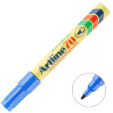 旗牌（Shachihata）Artline 办公会议可加墨 速干油性记号笔 签字笔 圆头 1.5mm 蓝色 EK-70