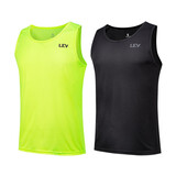 力为（Leevy）健身跑步衣运动男夏季训练衣服速干晨跑无袖篮球背心装备宽松t恤