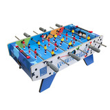 皇冠大号6杆儿童桌上足球机台球大型6杆桌面桌式足球台亲子桌游玩具儿童玩具迷你足球机台球游戏对战 六杆蓝色69*37*25cm-5-11岁