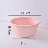 迈益马洗衣盆大号超大号特大塑料洗脚盆加深加厚加高大洗脸盆子婴儿宝宝 小号北欧粉