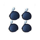 美的 格力 艾美特 电热油汀脚轮电暖器片油丁轮子底座支架美的 先锋电暖气通用配件 4个黑轮带螺母