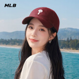 美职棒（MLB）旗舰官网男女帽子运动休闲鸭舌帽情侣遮阳帽软顶棒球帽 / 费城费城人/酒红色/77 F