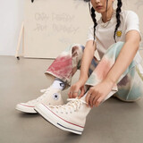 匡威（Converse）1970s帆布鞋经典三星标男鞋女鞋休闲时尚百搭运动鞋板鞋162050C 162053C 米白色【高帮1970s】 43