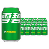 可口可乐可口可乐 雪碧清爽柠檬味330ml*24听 听装