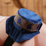 艾灸盒随身灸家用便携式铜灸盒无烟艾灸全身护腰艾条艾柱熏蒸仪不锈钢艾灸家用仪天鹅绒艾灸包 蓝色单联+不锈钢灸盒