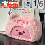 小海狸loopy笔袋毛绒变装日系可爱卡通文具袋大容量小学生文具收纳盒化妆包女 猪鼻涕海狸笔袋