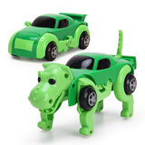 益智星（WiTSTAR）宝宝上链变形小狗儿童发条上弦玩具车婴儿1-3周岁4-6生日礼物男孩 JD-905A绿