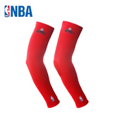 NBA休闲篮球护臂勇士热火骑士队长款男女袖套透气护手臂加长护肘 快船队红色2只 M