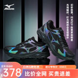 美津浓（MIZUNO）【RACER S】男女运动鞋跑步鞋软弹缓震透气慢跑鞋子 01/黑色 36.5