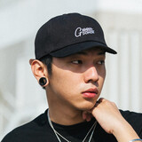 杨饰公子帽子男女夏天短檐帽小众潮款街舞个性复古黑色鸭舌帽男女ins棒球短沿帽子 黑色 可调节