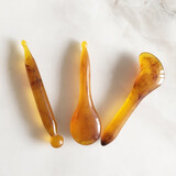 拨筋棒女美容院面眼颈部脸部家用全身拔经通用经络刮痧点穴笔经络 琥珀色三件套+经络图+精油