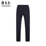 雅戈尔（YOUNGOR）休闲裤男DP棉免烫不易皱裤子自然垂顺易打理新品 VCDP329979AWY黑色 30 74A