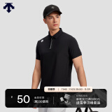 迪桑特 TRAINING 男士 吸湿速干防晒 短袖POLO衫 BK-BLACK M (170/92A)