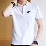 耐克（NIKE）polo衫男士夏季新款运动半袖体恤商务翻领休闲短袖透气T恤 CJ4457-100棉质亲肤/白色全棉 XL