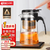 天喜（TIANXI） 玻璃茶壶耐热茶具飘逸杯泡茶壶杯泡茶器泡茶壶茶水分离杯