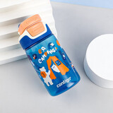 contigo 康迪克 按键运动水杯 吸管水杯 一键开启水壶 动物露营-450ml