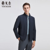 雅戈尔 茄克男士 2024春季青年男商务休闲单茄克 灰蓝 175/96A