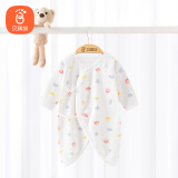 贝瑞加（Babyprints）婴儿连体衣宝宝满月服新生儿衣服四季纯棉哈衣蝴蝶衣 小苹果52