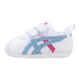 亚瑟士亚瑟士童鞋新款男女儿童皮面运动鞋经典小白鞋COTLA 100-浅蓝色 10.5 33码