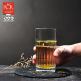 RCR 意大利进口水晶玻璃高身水杯家用绿茶龙井茶杯果汁杯泡茶玻璃杯 永恒_440ml*2支