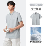 骆驼（CAMEL）丝光珠地棉POLO衫男士透气刺绣翻领商务休闲短袖春夏季M14BA5E114