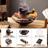 容山堂麦饭石粗陶罐罐茶新款煮茶器带盖烤奶茶罐电陶炉围炉煮茶炉 麦饭石带盖围炉煮茶大套装-1