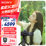 索尼（SONY）ZV-1数码相机 手柄电池套装黑色 小巧高颜值/美肤/强悍对焦/大变焦/入门/4K视频/Vlog ZV1