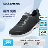 斯凯奇（Skechers）GOWALK 6丨健步鞋跑步运动男鞋网布轻便简约缓震透气秋季休闲鞋男 海军蓝色/NVY 40