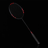 战羽ZHANYU羽毛球拍单拍铝碳小黑拍超轻进攻耐打初学训练专业比赛套装 ZY6801黑色