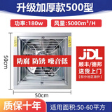 靓奈负压风机工业排风扇大功率养殖场风机大型仓库车间工业厂房排气扇 加厚款500型220V