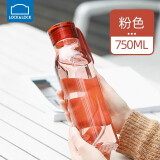 乐扣乐扣（LOCK&LOCK）Tritan塑料杯ECO便携男女式小口提手杯子粉色750ML ABF664PIK