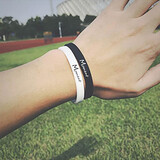 乐心(HIIN)手表赠品硅胶运动手环 黑色运动手环 硅胶运动腕带