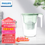 飞利浦（PHILIPS）全新升级净水壶 家用滤水壶 厨房自来水过滤净水器 AWP2813GNT